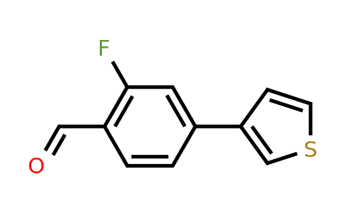 1433191-75-3 | 2-Fluoro-4-(thiophen-3-yl)benzaldehyde
