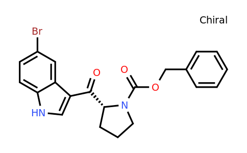 143322-56-9 | (R)-Benzyl 2-(5-bromo-1H-indole-3-carbonyl)pyrrolidine-1-carboxylate