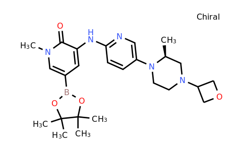 1-Methyl-3-[[5-[(2s)-2-methyl-4-(oxetan-3-yl)piperazin-1-yl]-2-pyridyl]amino]-5-(4,4,5,5-tetramethyl-1,3,2-dioxaborolan-2-yl)pyridin-2-one