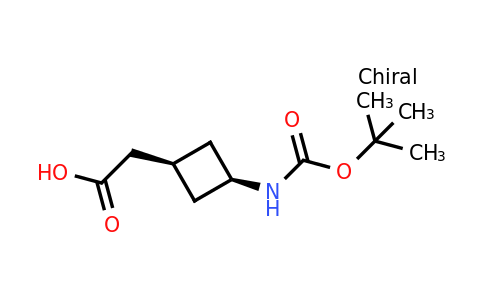 1434141-68-0 | rel-2-((1s,3s)-3-((tert-Butoxycarbonyl)amino)cyclobutyl)acetic acid
