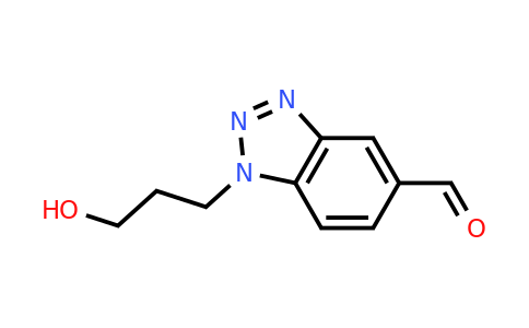 1-(3-hydroxypropyl)-1H-1,2,3-benzotriazole-5-carbaldehyde