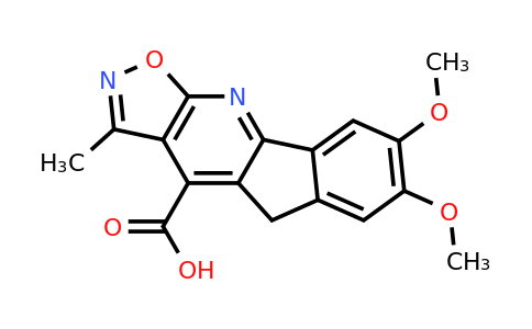 1435977-18-6 | 7,8-Dimethoxy-3-methyl-5H-indeno[1,2-b]isoxazolo[4,5-e]pyridine-4-carboxylic acid