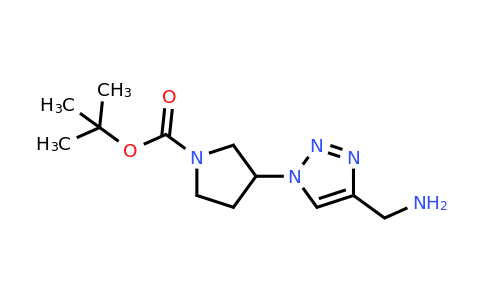 1437385-23-3 | Tert-butyl 3-[4-(aminomethyl)-1h-1,2,3-triazol-1-yl]pyrrolidine-1-carboxylate