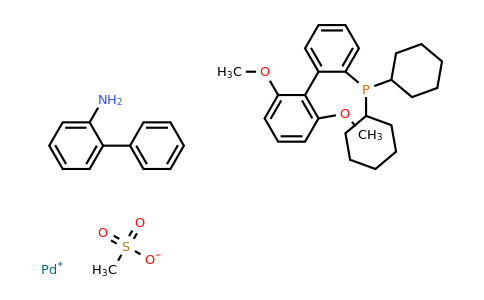 dicyclohexyl-[2-(2,6-dimethoxyphenyl)phenyl]phosphane;methanesulfonate;palladium(1+);2-phenylaniline