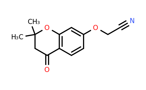 144537-17-7 | 2-((2,2-Dimethyl-4-oxochroman-7-yl)oxy)acetonitrile