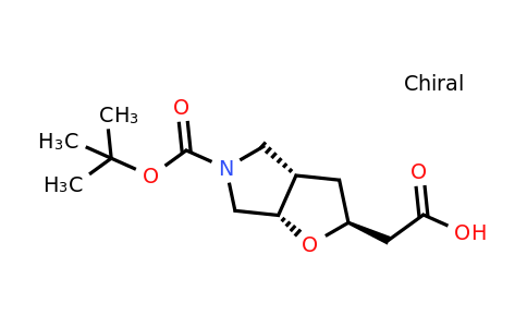 2-((2S,3aS,6aS)-5-(tert-Butoxycarbonyl)hexahydro-2H-furo[2,3-c]pyrrol-2-yl)acetic acid