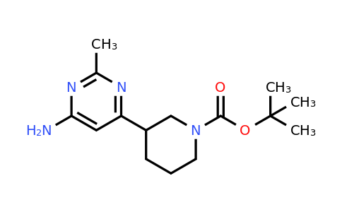 1446282-15-0 | Tert-butyl 3-(6-amino-2-methylpyrimidin-4-yl)piperidine-1-carboxylate