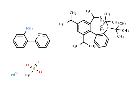 ditert-butyl-[2-(2,4,6-triisopropylphenyl)phenyl]phosphane;methanesulfonate;palladium(2+);2-phenylaniline
