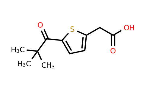 1447966-08-6 | 2-[5-(2,2-dimethylpropanoyl)thiophen-2-yl]acetic acid
