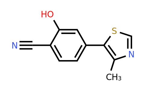 1448190-10-0 | 2-Hydroxy-4-(4-methylthiazol-5-yl)benzonitrile
