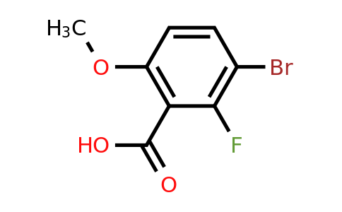 1449008-25-6 | 3-Bromo-2-fluoro-6-methoxybenzoic acid