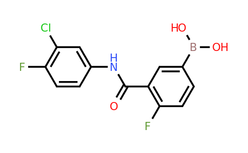 3-(3-Chloro-4-fluorophenylcarbamoyl)-4-fluorophenylboronic acid