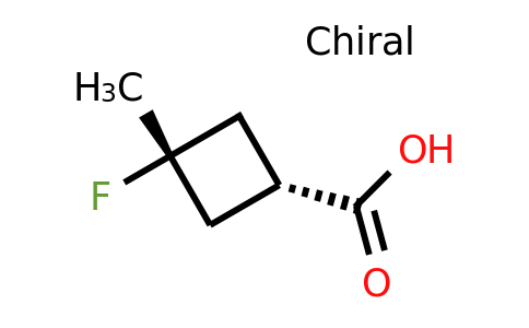 1455037-45-2 | cis-3-fluoro-3-methylcyclobutane-1-carboxylic acid