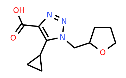 1455637-57-6 | 5-Cyclopropyl-1-((tetrahydrofuran-2-yl)methyl)-1h-1,2,3-triazole-4-carboxylic acid