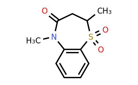 145603-19-6 | 2,5-Dimethyl-2,3-dihydrobenzo[b][1,4]thiazepin-4(5H)-one 1,1-dioxide