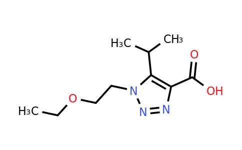 1457767-28-0 | 1-(2-Ethoxyethyl)-5-isopropyl-1h-1,2,3-triazole-4-carboxylic acid