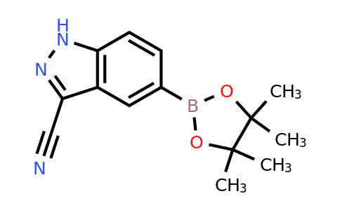 1463055-84-6 | 5-(4,4,5,5-Tetramethyl-1,3,2-dioxaborolan-2-yl)-1H-indazole-3-carbonitrile