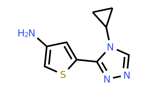 1464091-63-1 | 5-(4-Cyclopropyl-4H-1,2,4-triazol-3-yl)thiophen-3-amine