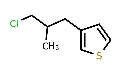 1465279-08-6 | 3-(3-Chloro-2-methylpropyl)thiophene