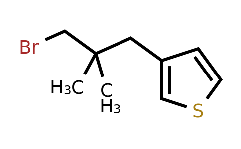 1465939-99-4 | 3-(3-Bromo-2,2-dimethylpropyl)thiophene