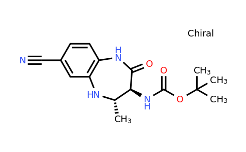 1466558-30-4 | tert-Butyl ((3S,4S)-7-cyano-4-methyl-2-oxo-2,3,4,5-tetrahydro-1H-benzo[b][1,4]diazepin-3-yl)carbamate