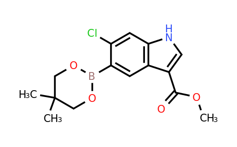 Methyl 6-chloro-5-(5,5-dimethyl-1,3,2-dioxaborinan-2-yl)-1H-indole-3-carboxylate