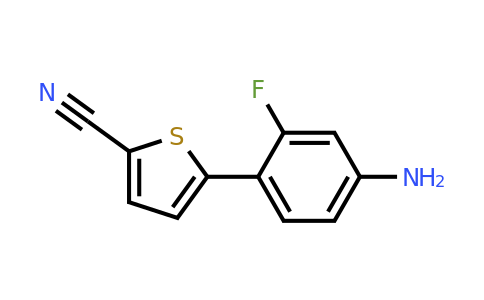 1467313-97-8 | 5-(4-Amino-2-fluorophenyl)thiophene-2-carbonitrile