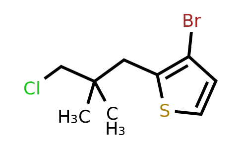 1468817-15-3 | 3-Bromo-2-(3-chloro-2,2-dimethylpropyl)thiophene