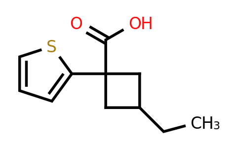 1469139-91-0 | 3-Ethyl-1-(thiophen-2-yl)cyclobutane-1-carboxylic acid