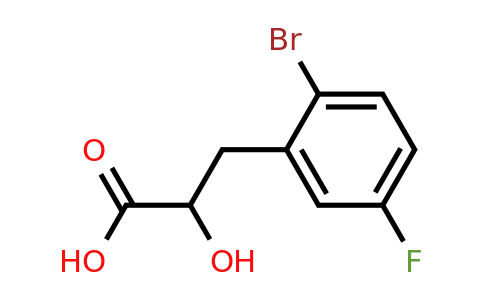 3-(2-Bromo-5-fluorophenyl)-2-hydroxypropanoic acid