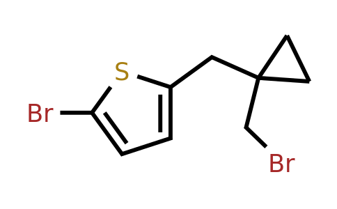1469181-45-0 | 2-Bromo-5-((1-(bromomethyl)cyclopropyl)methyl)thiophene