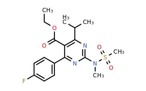 147118-30-7 | Ethyl 4-(4-fluorophenyl)-6-isopropyl-2-(N-methylmethylsulfonamido)pyrimidine-5-carboxylate