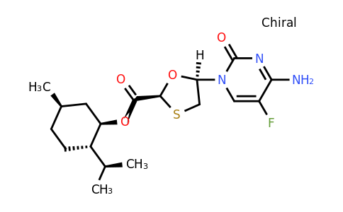 147126-75-8 | (2S,5R)-(1R,2S,5R)-2-Isopropyl-5-methylcyclohexyl 5-(4-amino-5-fluoro-2-oxopyrimidin-1(2H)-yl)-1,3-oxathiolane-2-carboxylate