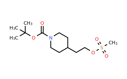 147699-19-2 | tert-Butyl 4-(2-((methylsulfonyl)oxy)ethyl)piperidine-1-carboxylate