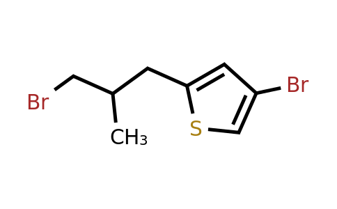 1477885-43-0 | 4-Bromo-2-(3-bromo-2-methylpropyl)thiophene