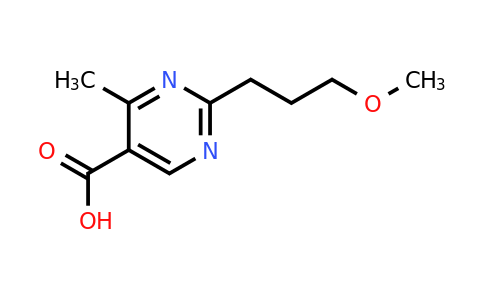 1478683-01-0 | 2-(3-Methoxypropyl)-4-methylpyrimidine-5-carboxylic acid