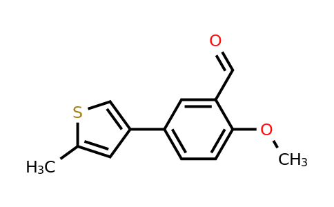 1478901-26-6 | 2-Methoxy-5-(5-methylthiophen-3-yl)benzaldehyde