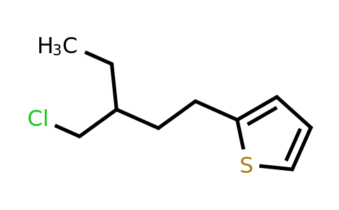 1478956-73-8 | 2-(3-(Chloromethyl)pentyl)thiophene