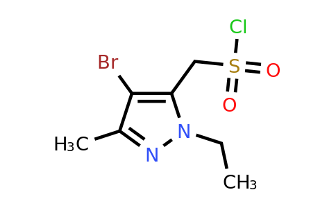 (4-Bromo-1-ethyl-3-methyl-1h-pyrazol-5-yl)methanesulfonyl chloride