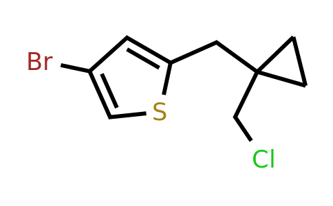 1479528-59-0 | 4-Bromo-2-((1-(chloromethyl)cyclopropyl)methyl)thiophene