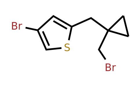 1479549-77-3 | 4-Bromo-2-((1-(bromomethyl)cyclopropyl)methyl)thiophene