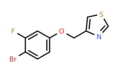 4-[(4-bromo-3-fluorophenoxy)methyl]-1,3-thiazole
