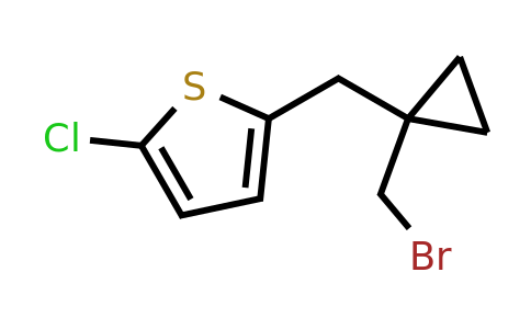 1480042-92-9 | 2-((1-(Bromomethyl)cyclopropyl)methyl)-5-chlorothiophene