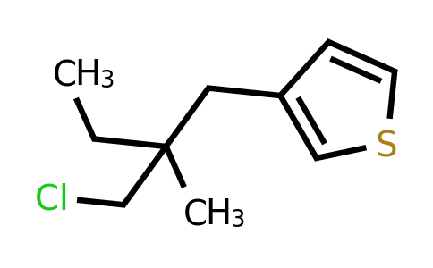 1480464-90-1 | 3-(2-(Chloromethyl)-2-methylbutyl)thiophene
