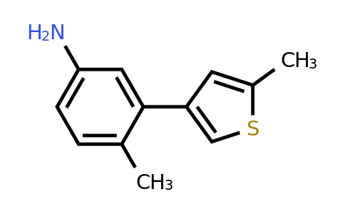 1480514-24-6 | 4-Methyl-3-(5-methylthiophen-3-yl)aniline