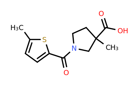 1480576-71-3 | 3-Methyl-1-(5-methylthiophene-2-carbonyl)pyrrolidine-3-carboxylic acid