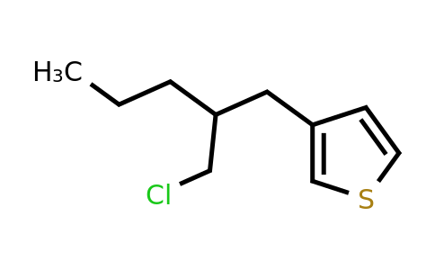 1481414-25-8 | 3-(2-(Chloromethyl)pentyl)thiophene