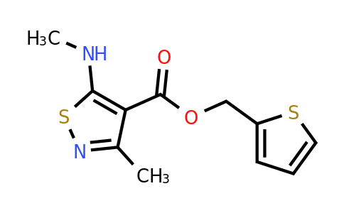1481511-81-2 | Thiophen-2-ylmethyl 3-methyl-5-(methylamino)isothiazole-4-carboxylate