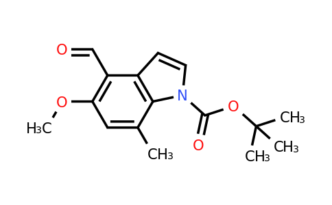 1481631-51-9 | tert-Butyl 4-formyl-5-methoxy-7-methyl-1H-indole-1-carboxylate