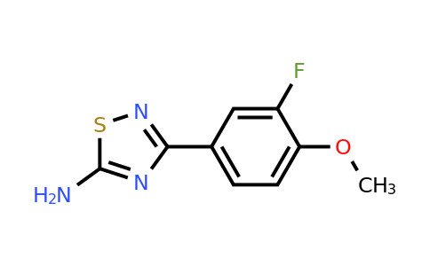 1482000-91-8 | 3-(3-Fluoro-4-methoxyphenyl)-1,2,4-thiadiazol-5-amine